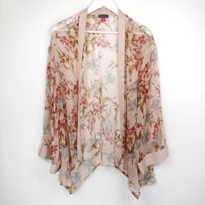 🔴 4/$20 Vince Camuto sheer swim cover up bathing suit floral M